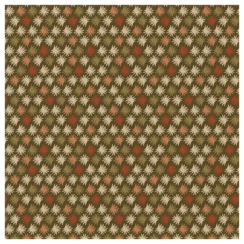 Algodón estampado LITNI Caqui / Crudo